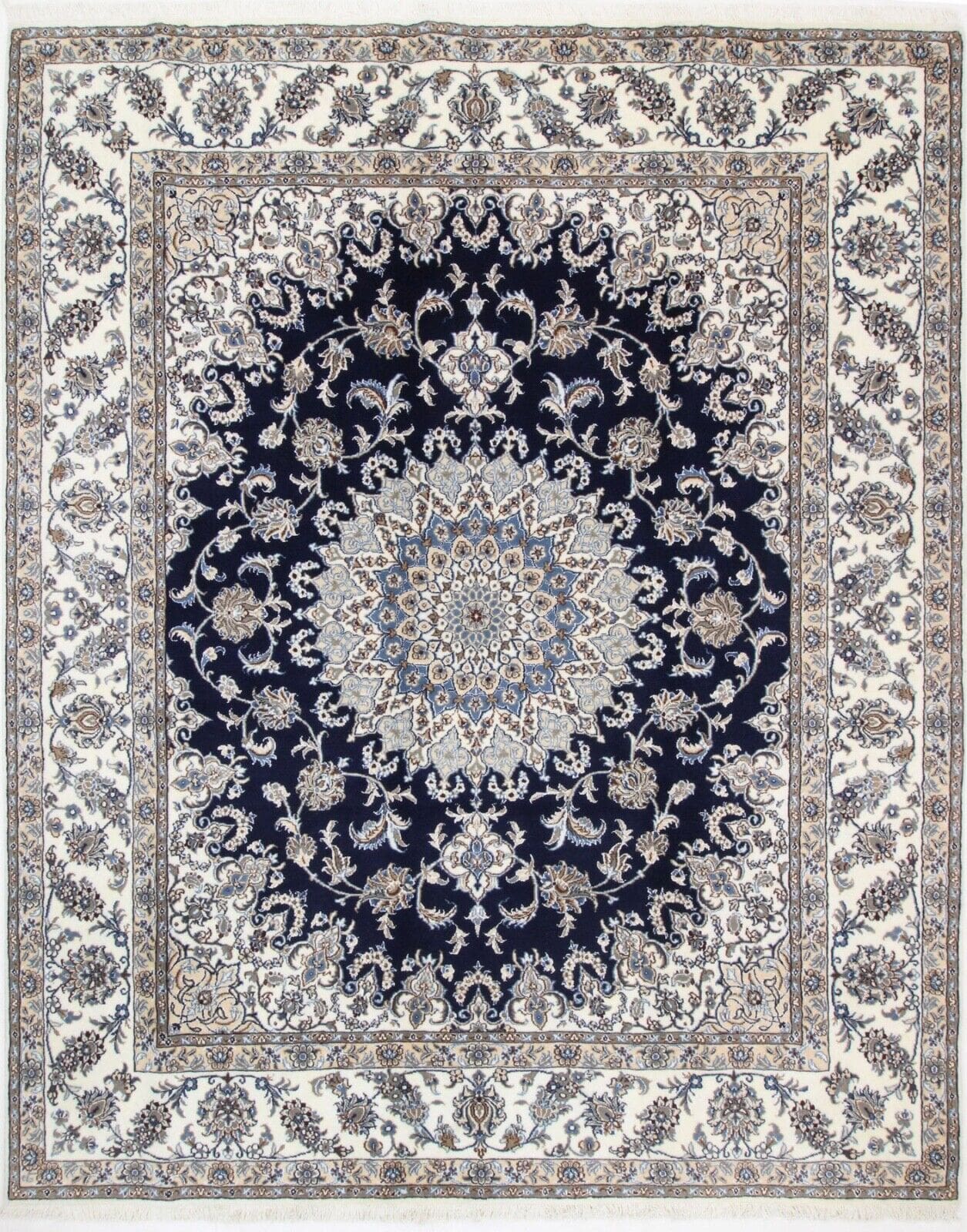 Original Perserteppich Nain 304x244 cm - Top Zustand, handgeknüpft