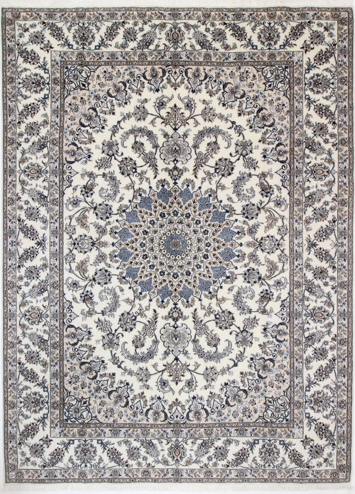 Original Perserteppich Nain 344x248 cm, Top Zustand, handgeknüpft