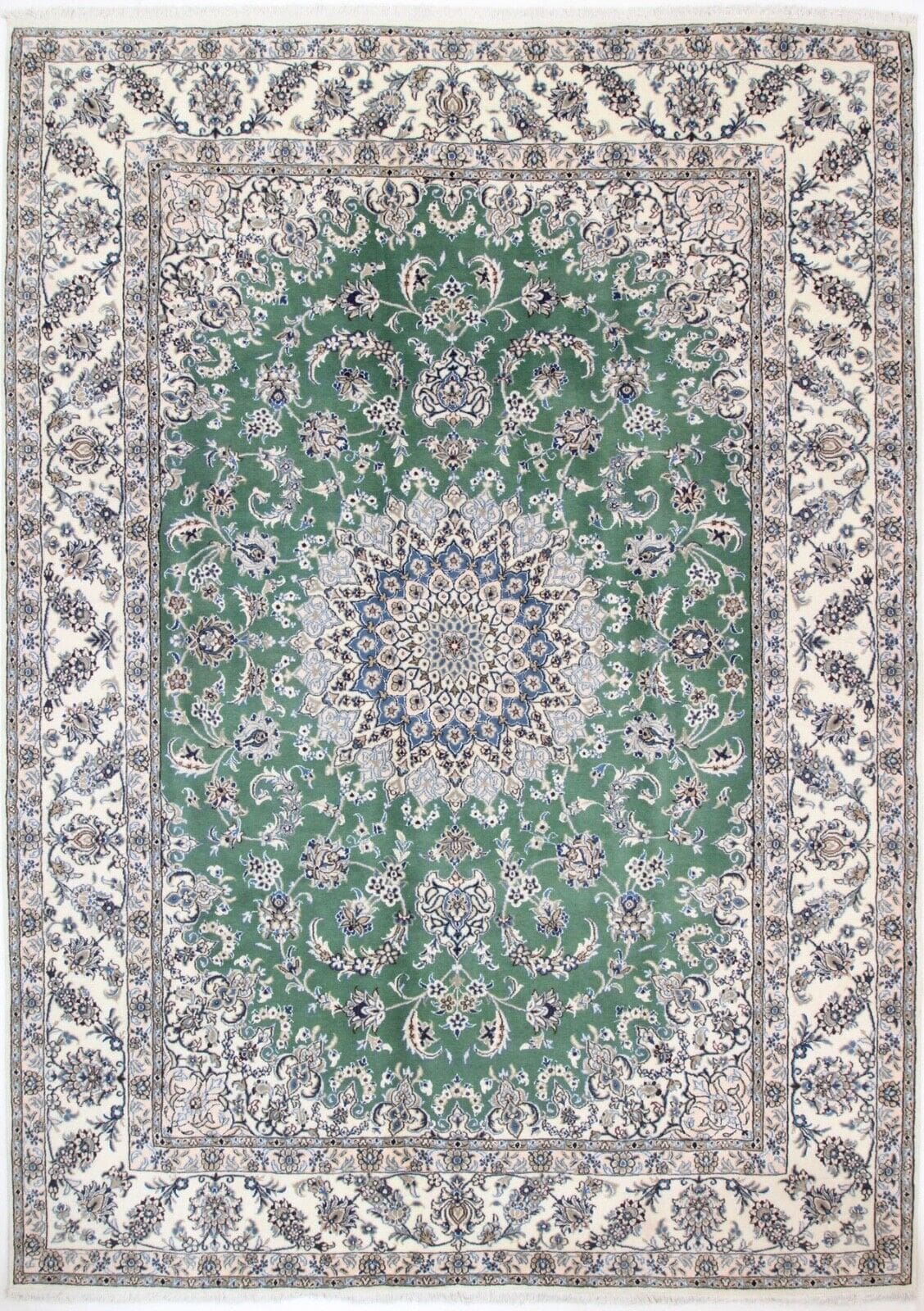 Original Perserteppich Nain 346x250 cm, Top Zustand, handgeknüpft