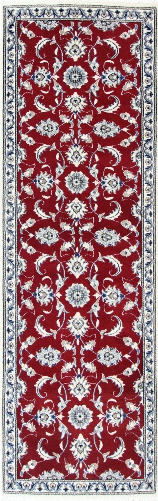 Original Perserteppich Nain Kashmari 248x76 cm - handgeknüpft Läufer