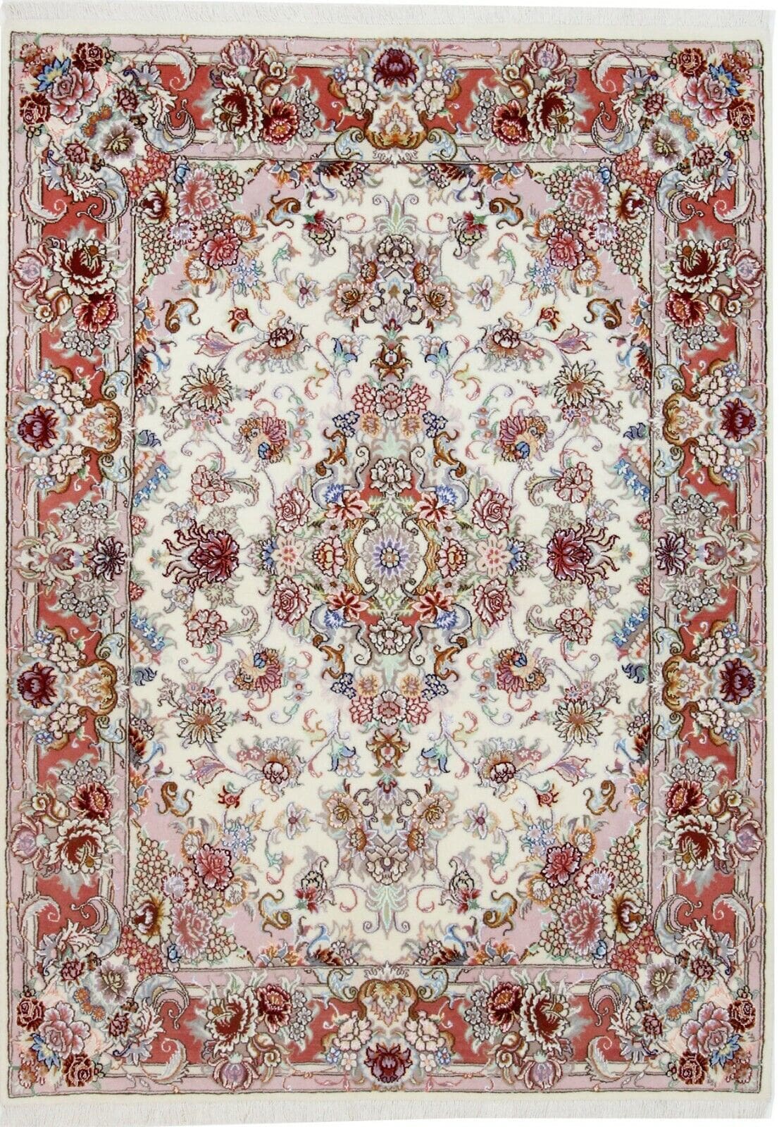 Original Perserteppich Tabriz 198x144 cm, Top Zustand, handgeknüpft
