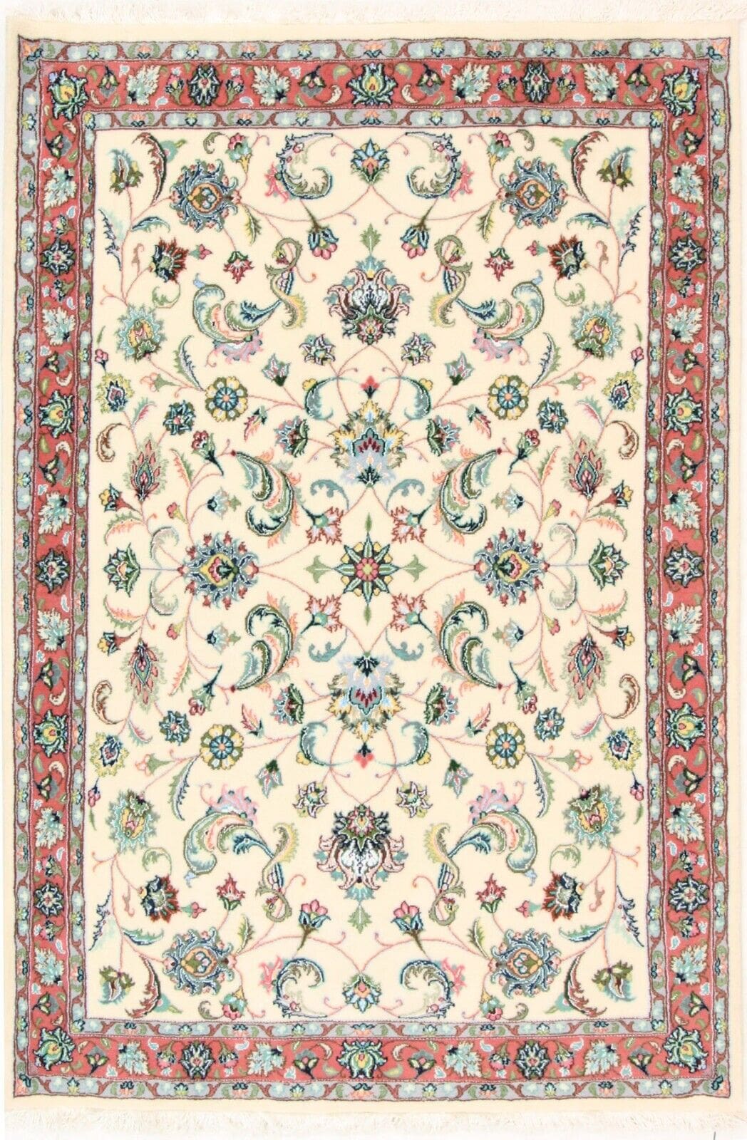 Original Perserteppich Tabriz 202x140 cm, Top Zustand, handgeknüpft