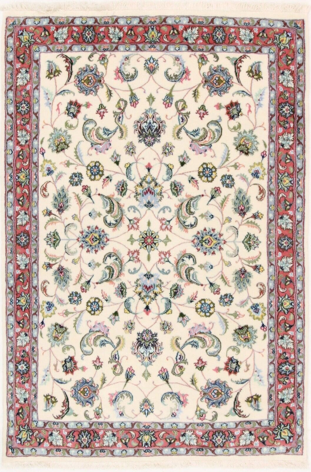 Original Perserteppich Tabriz 203x142 cm, Top Zustand, handgeknüpft