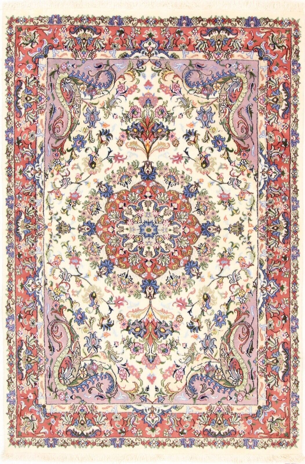 Original Perserteppich Tabriz 210x144 cm, Top Zustand, handgeknüpft