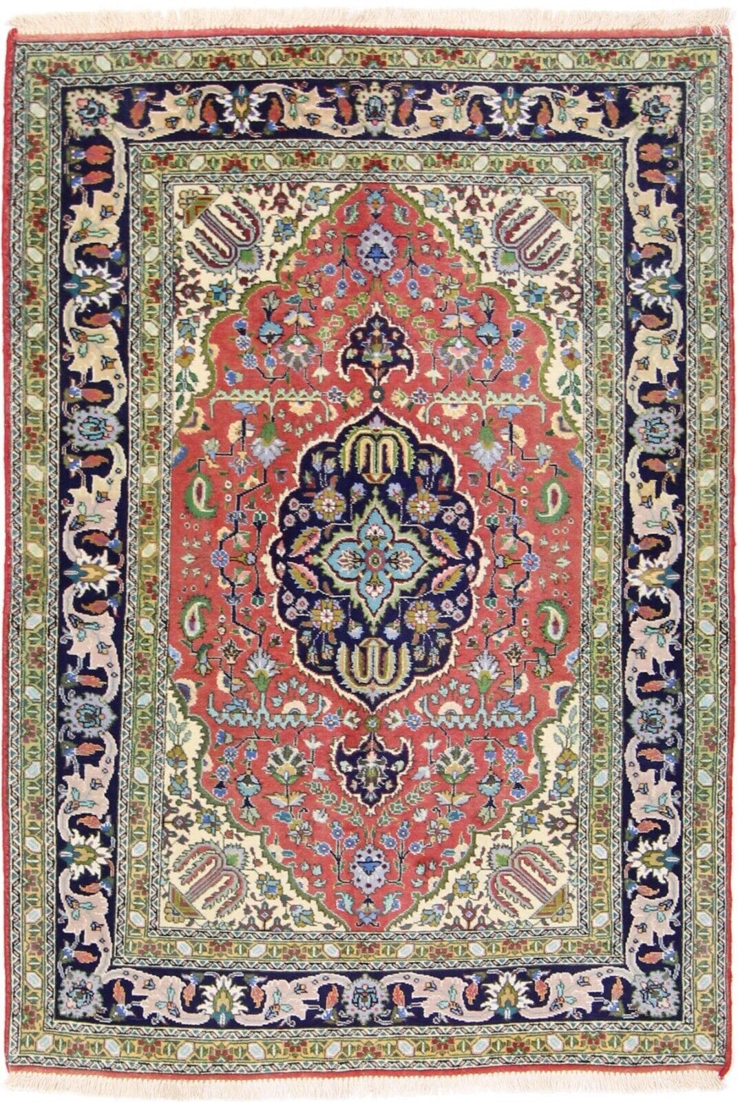 Perserteppich 150 x 100 cm, handgeknüpft, hohe Knotenzahl, Nr: 84-800