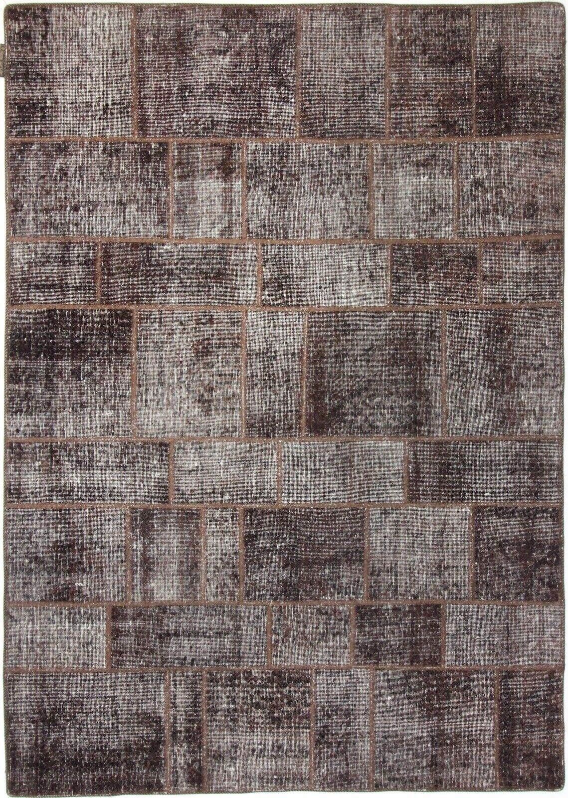 **Vintage Perserteppich 241x170 cm, Stonwash, handgeknüpft**