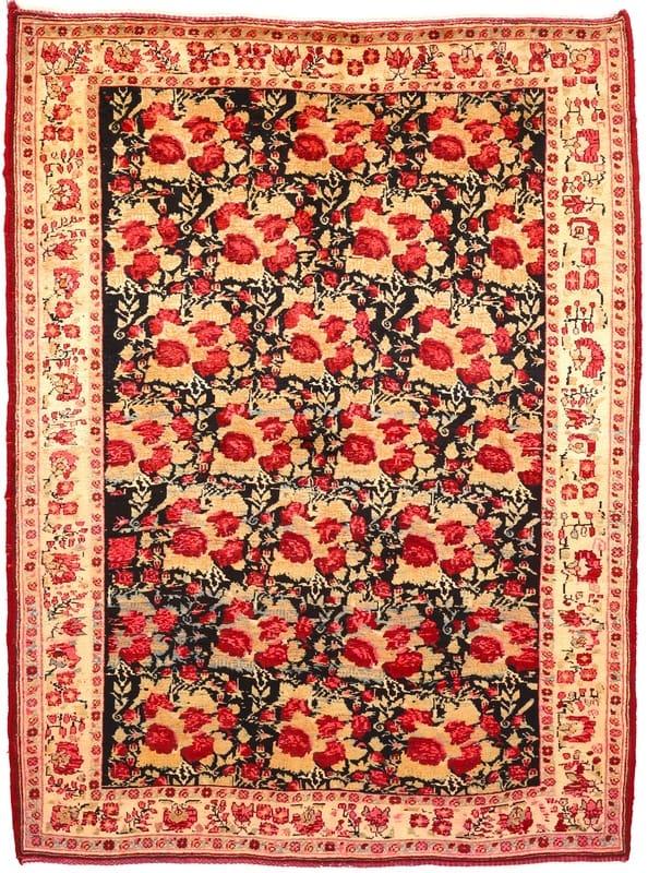 Afshar Teppich 245x179 cm – Antik, handgeknüpft, 100% Schurwolle