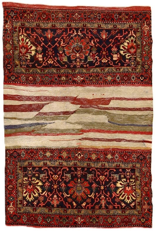 Antiker Heriz Teppich 206x141 cm – handgeknüpft, Wolle, Unikat