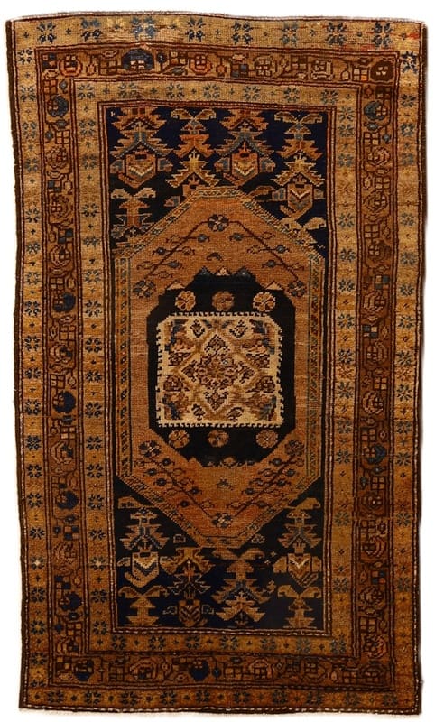 Antiker Malayer Teppich 189x108 cm, 128.000 Knoten/m², handgeknüpft