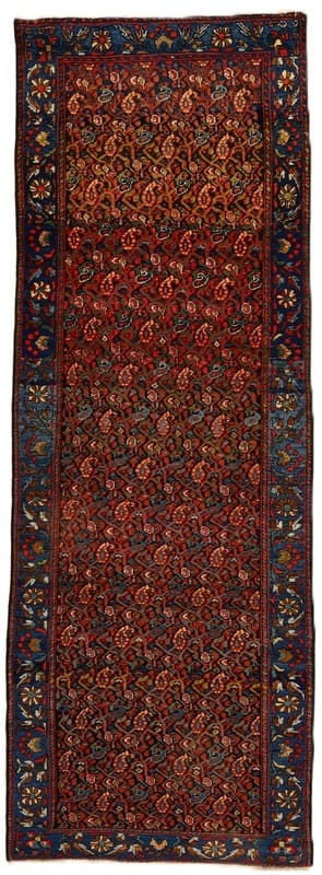 Antiker Malayer Teppich 293x104 cm, 128.000 Knoten/m², Perserteppich handgeknüpft