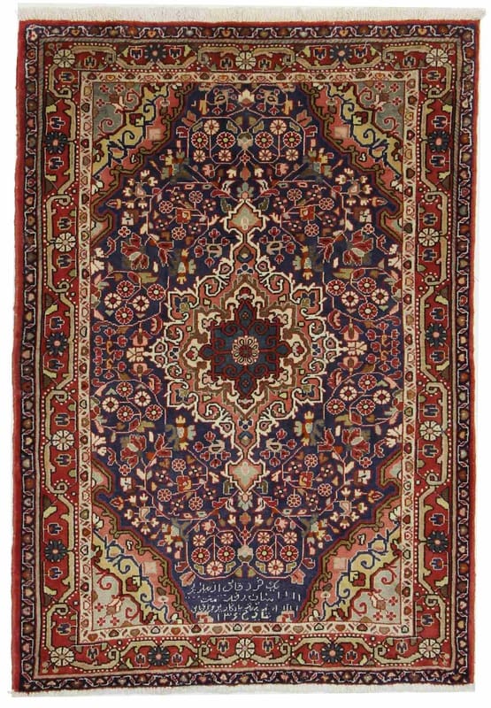 Antiker Sarough Orientteppich 153x105 cm, kunstvoll handgeknüpft