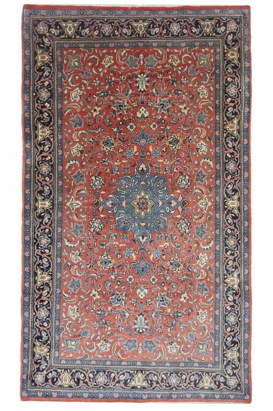 Antiker Sarough Teppich 229x132 cm – einzigartiges Design, handgeknüpft