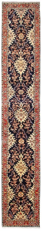 Antiker Sarough Teppich 542x77 cm - einzigartige Muster, handgeknüpft