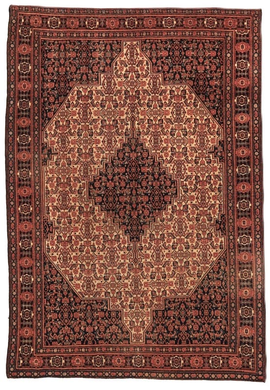 Antiker Senneh Teppich 192x132 cm – Handgeknüpft, Wolle, 1940