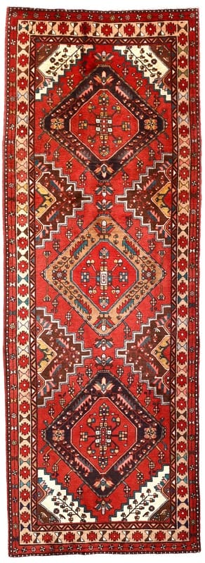 Ardebil Teppich 355x129 cm, mittelfein, orientalisches Muster, handgeknüpft