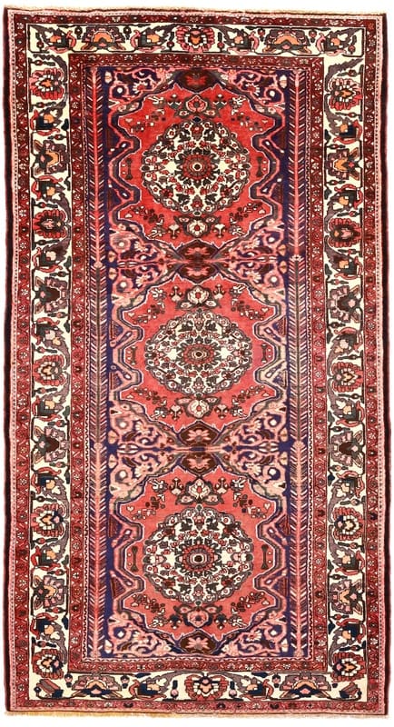 Bakhtiar 282x167 - Robuster Perserteppich mit Gartenmotiven, handgeknüpft