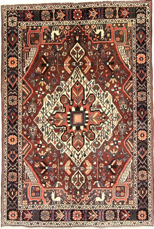 Bakhtiar Orientteppich 228x154 cm - Handgeknüpft, Hochwertig