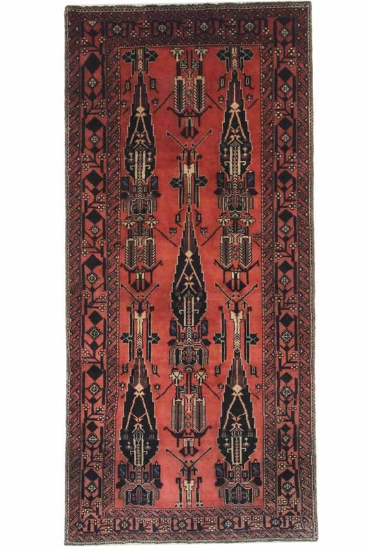 Belutsch Orientteppich 268x122 cm, handgeknüpft, einzigartiges Muster