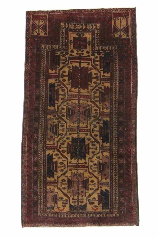 Belutsch Teppich 157x84 cm - Handgeknüpft, 100% Wolle, Orientteppich