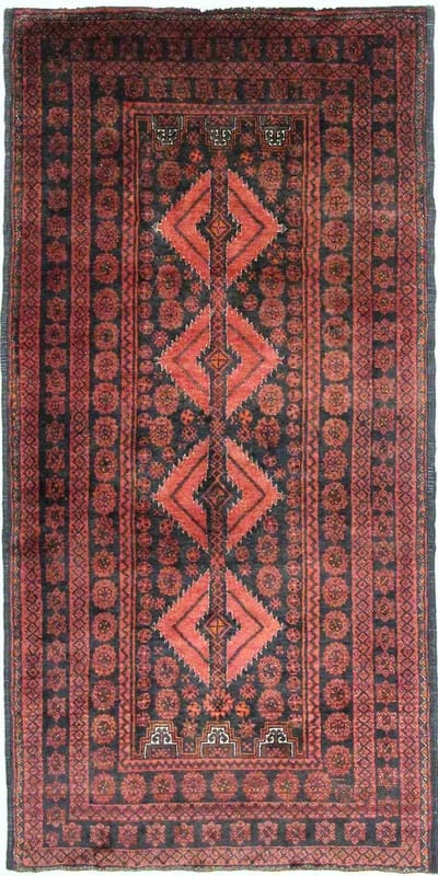 Belutsch Teppich 179x87 cm - Handgeknüpft, Wolle, Orientteppich