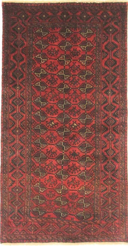Belutsch Teppich 191x98 cm – Handgeknüpft, Wolle, traditionelles Design