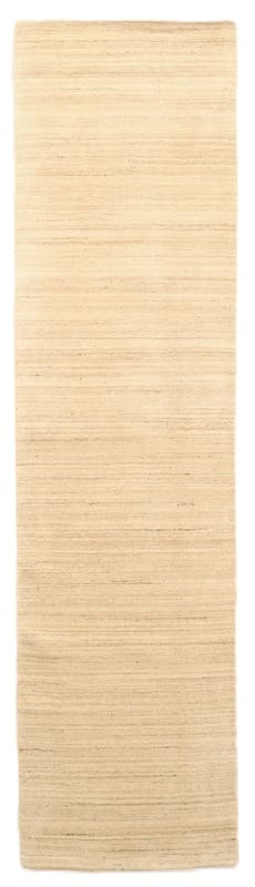 Berber Natural Teppich 302x80 cm, handgewebt aus Indien - Beige Orientteppich
