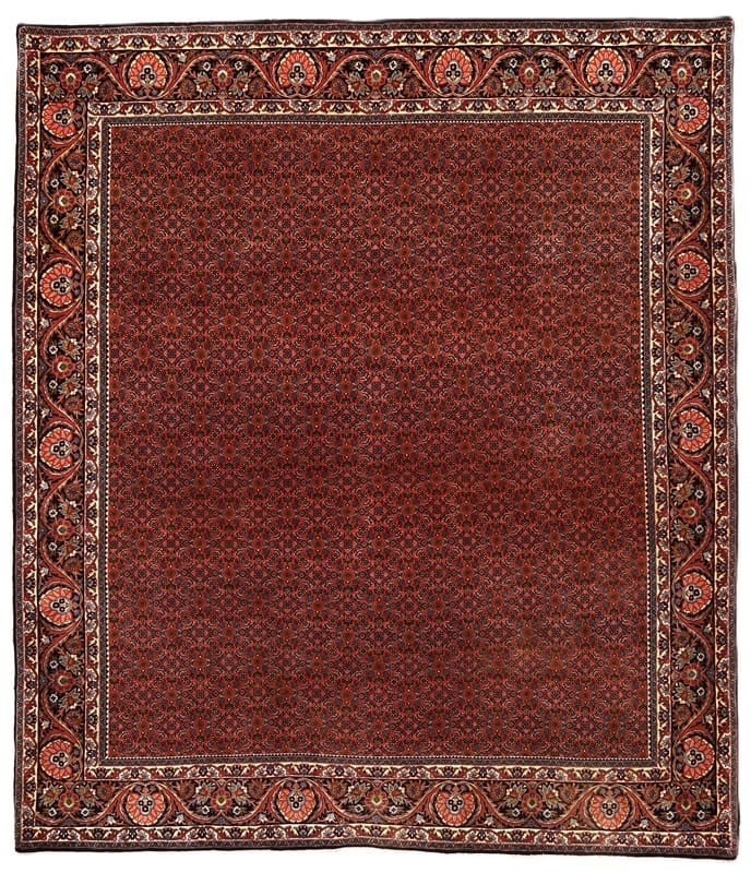 Bidjar Teppich 294x257 cm – handgeknüpft, geometrisches Design, Wolle