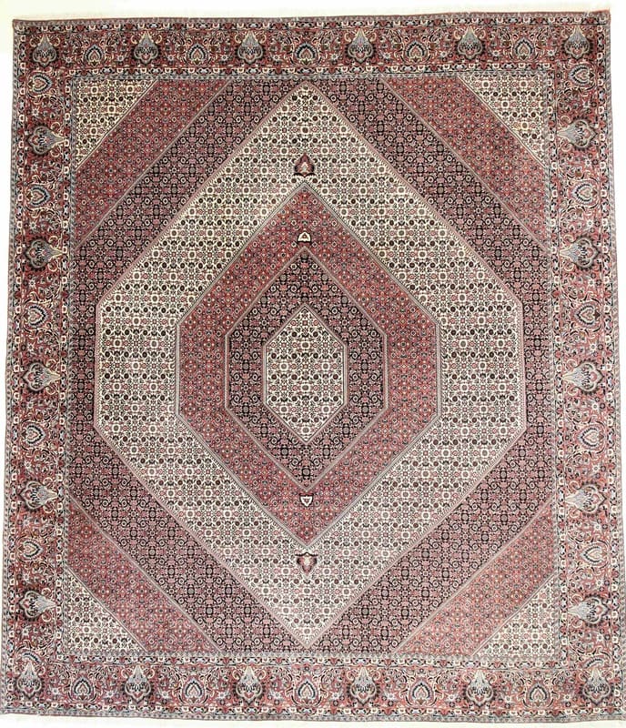 Bidjar Teppich 395x345 cm - Robuster Perserteppich, handgeknüpft