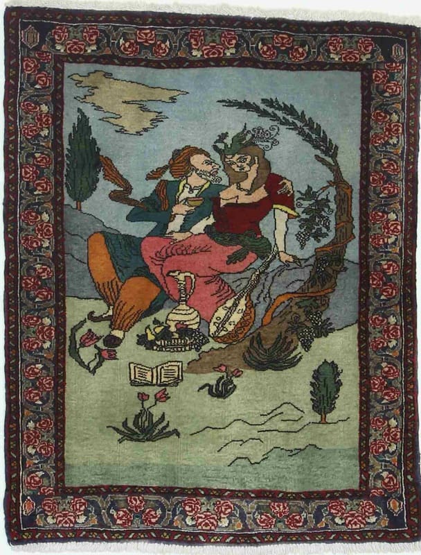 Bidjar Teppich 89x56 cm - Robuster Perserteppich handgeknüpft