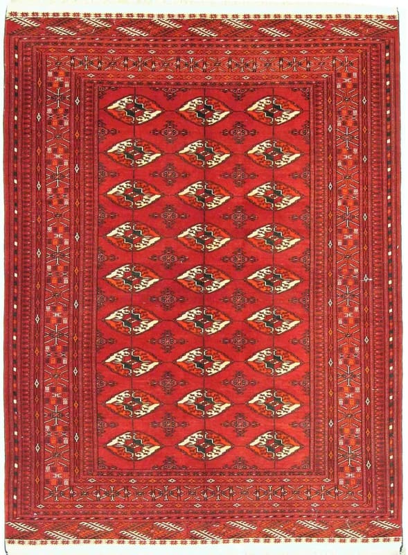 Buchara Orientteppich 185x133 cm – Handgeknüpft, Wolle, Muster