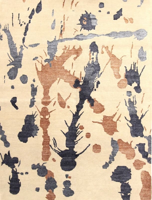 Designer Modern Lotus Teppich 240x150 cm - Handgeknüpft Orientteppich