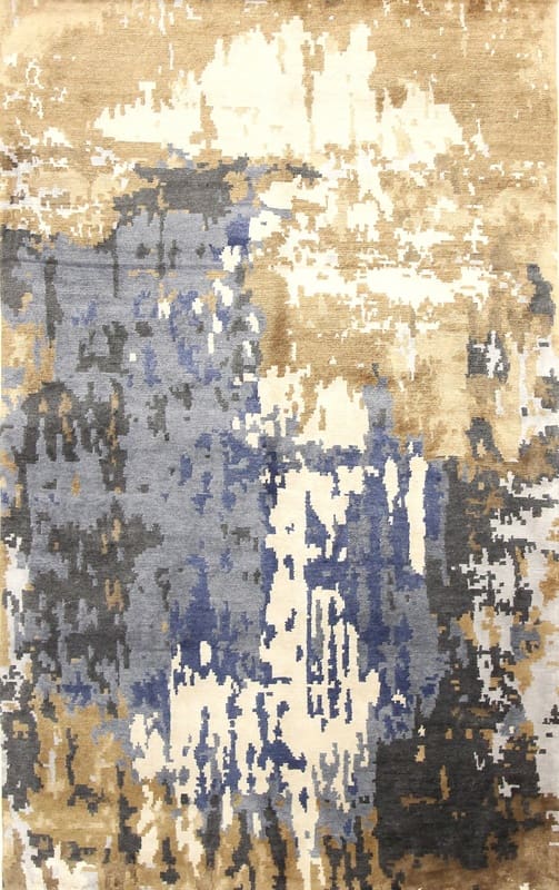 Designer Modern Nepal Teppich 252x156 – Handgeknüpft, knotig!