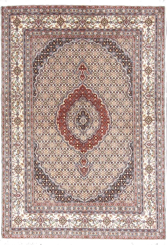 Eleganter Moud Orientteppich 250x173 cm – Handgeknüpft aus Wolle