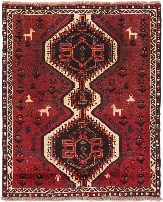 Eleganter Shiraz-Teppich 150x111 cm - Handgeknüpft, Perserteppich