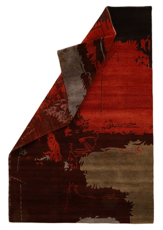 Exklusiver Modern Lotus Orientteppich 305x206 cm, handgeknüpft