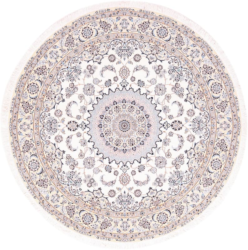 Exklusiver Nain 9 La Teppich 255x254 cm, 360.000 Knoten, handgeknüpft