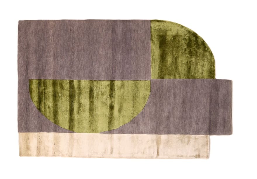 Exklusiver Orientteppich 247x151 cm, geometrisches Muster, Wolle, handgeknüpft