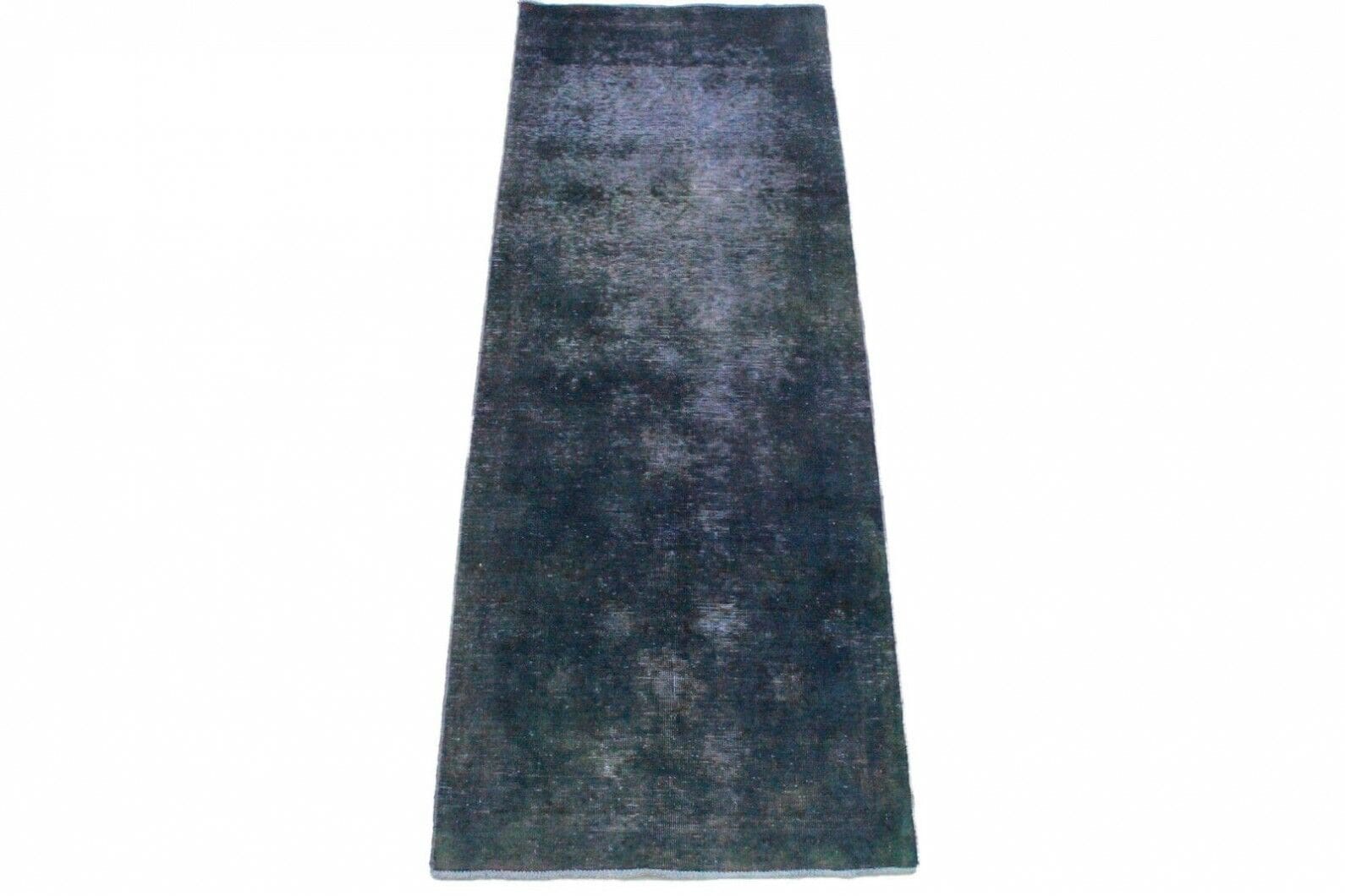 Exklusiver Vintage Teppich Läufer Lila 240x80cm, handgeknüpft