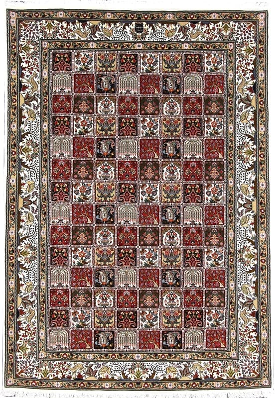 Exquisiter Moud Teppich 287x200 cm - Handgeknüpft, Perserteppich