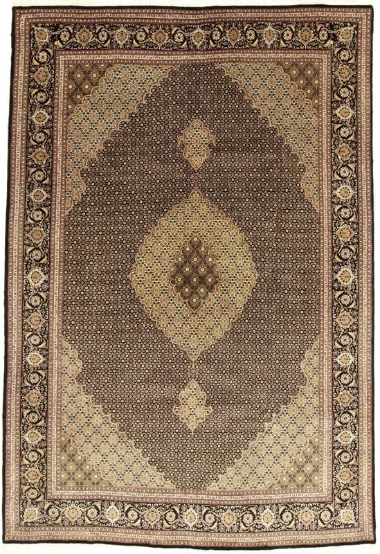 Exquisiter Tabriz-Teppich 299x201 cm, 50 Raj, handgeknüpft, Perserteppich