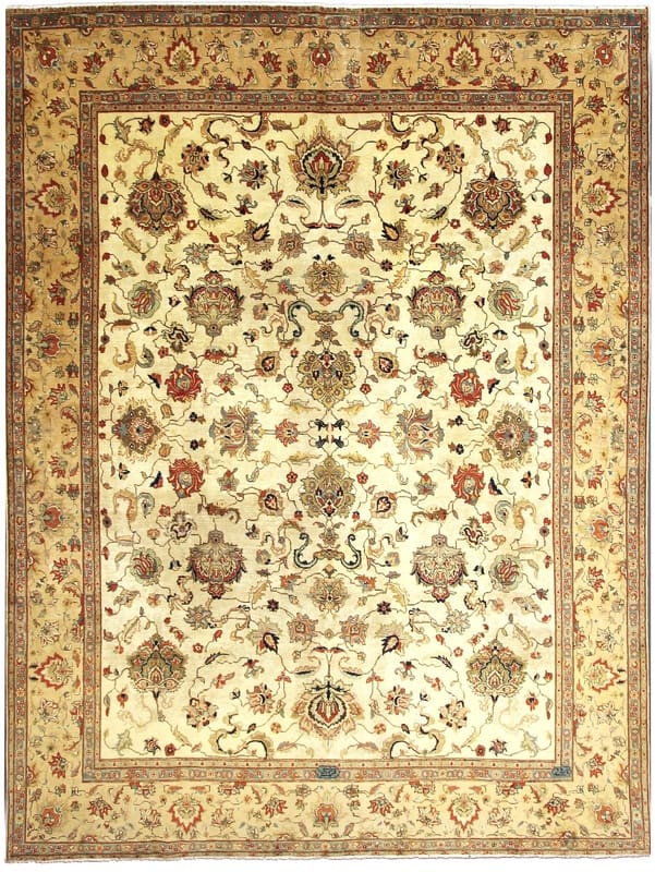Exquisiter Tabriz-Teppich 387x297 cm – handgeknüpft, Perserteppich H1