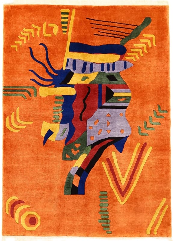 Farbenfroher Orientteppich 242x173 cm – handgeknüpft aus Nepal