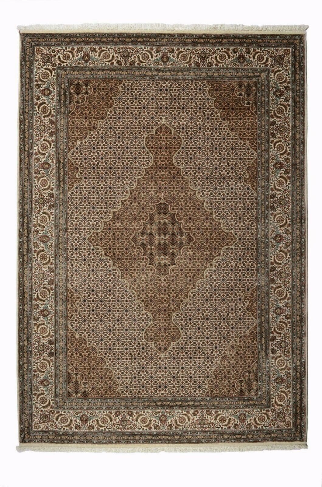 Feiner Orientteppich Tabriz Mahi 299x207 cm, 300.000 Knoten, handgeknüpft