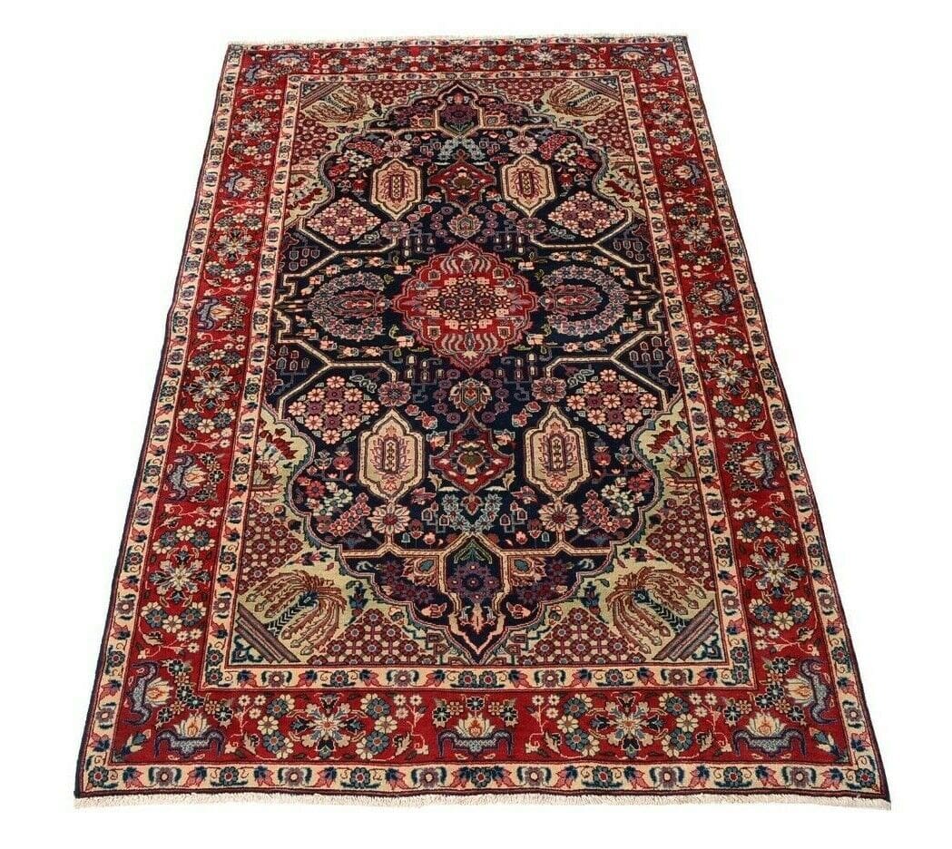 Feiner Perserteppich Kashan 255x152 cm, 350.000 Knoten, handgeknüpft
