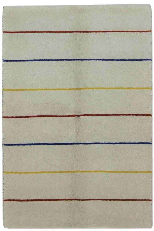 Gabbeh Teppich 184x124 cm - Geometrische Muster, handgeknüpft