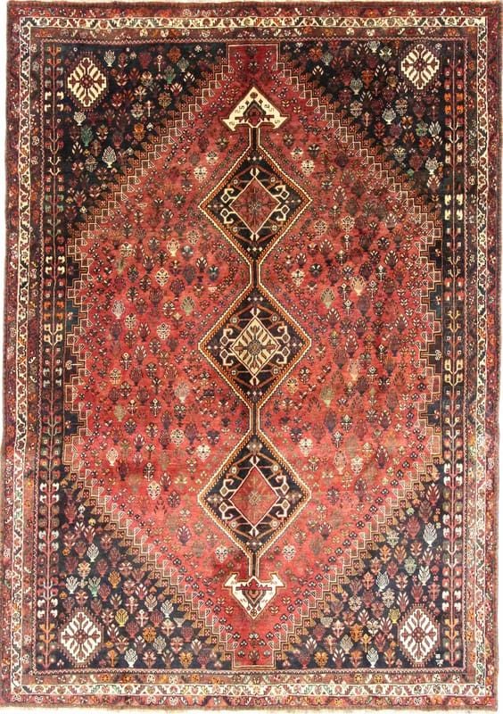 Ghaschghai Teppich 327x228 cm, handgeknüpft, traditionell, Perserteppich
