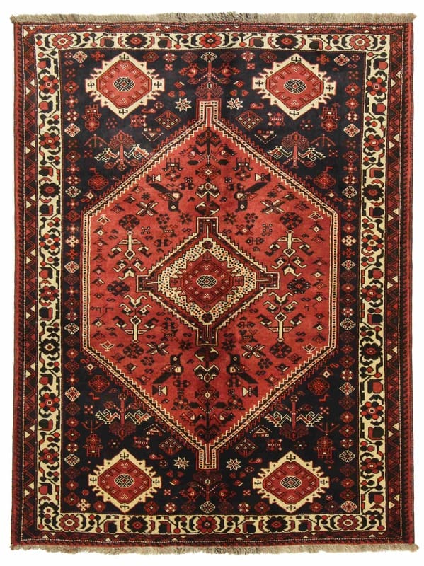 Ghashghai Orientteppich 206x155 cm, 160.000 Knoten, handgeknüpft