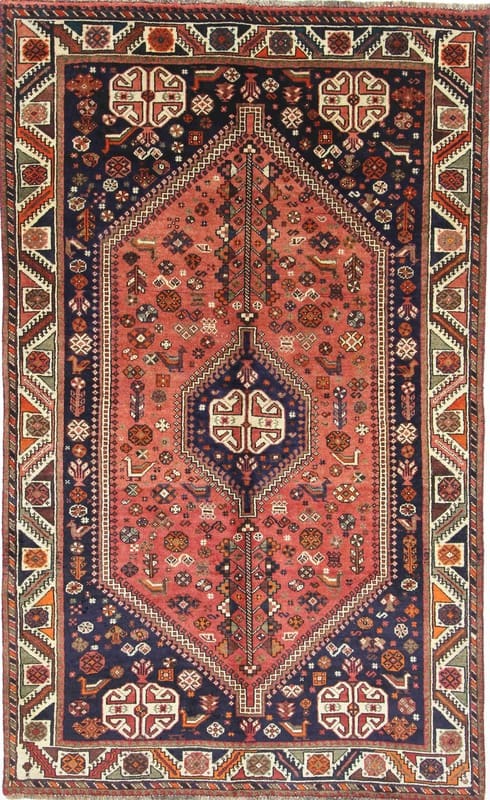 Ghashghai Orientteppich 248x151 cm – handgeknüpft, buntes Muster