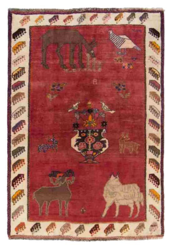 Ghashghai Teppich 187x113 cm, 160.000 Knoten/m², handgeknüpft, Perserteppich