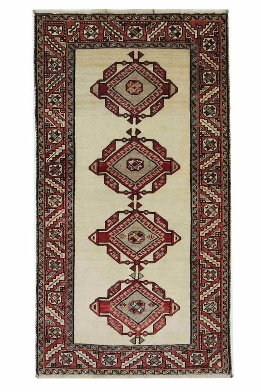 Ghashghai Teppich 196x105 cm, handgeknüpft, feinster Iranischer Stil
